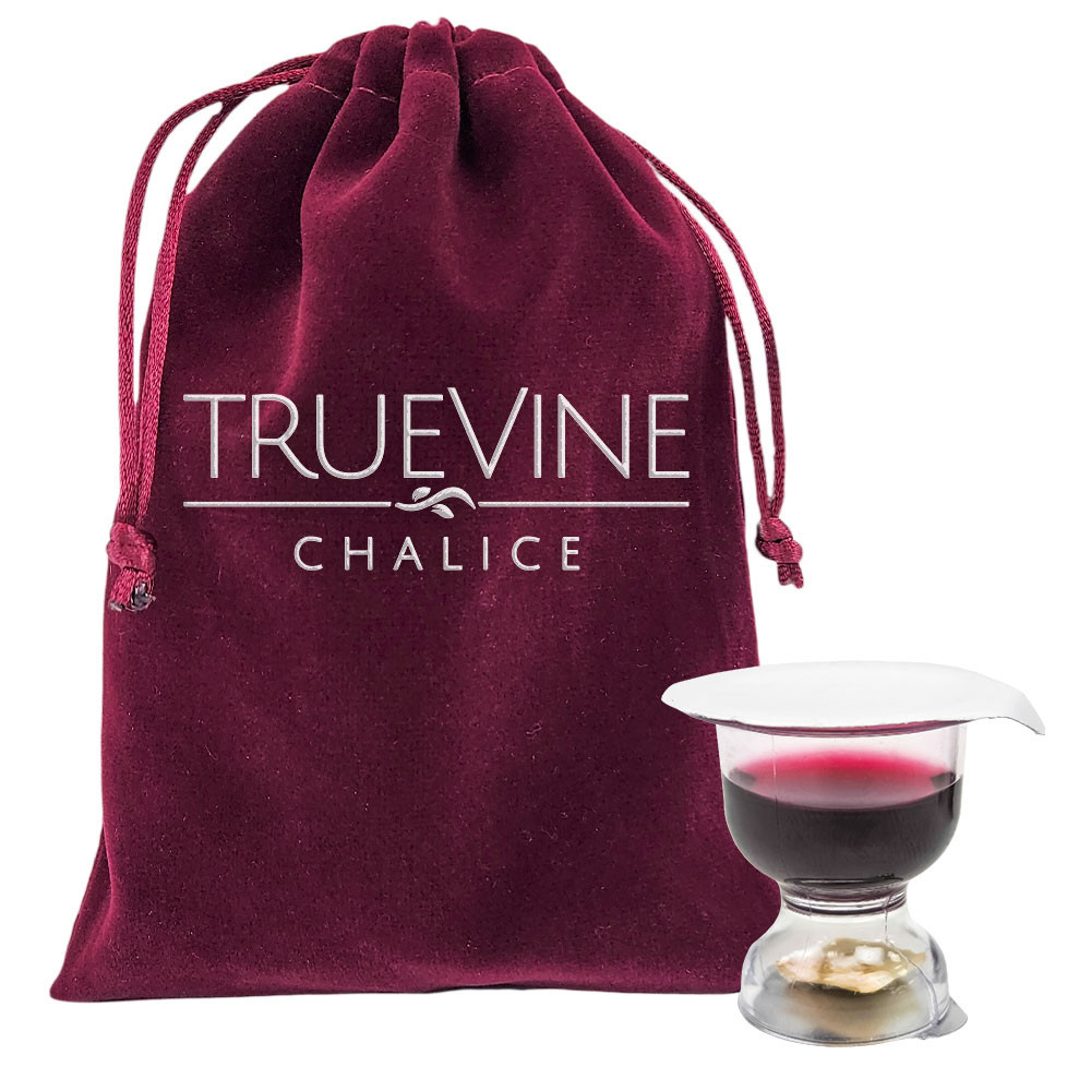 TrueVine Chalice Prefilled Communion Cups - Bread & WINE Sets (Box of 6)