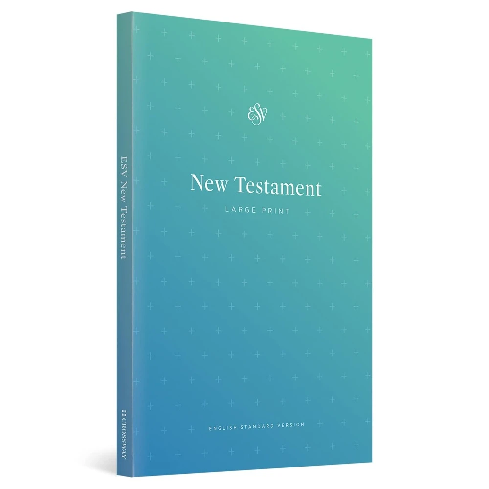 ESV Outreach New Testament/Large Print Bible - Blue Soft - Case of 40