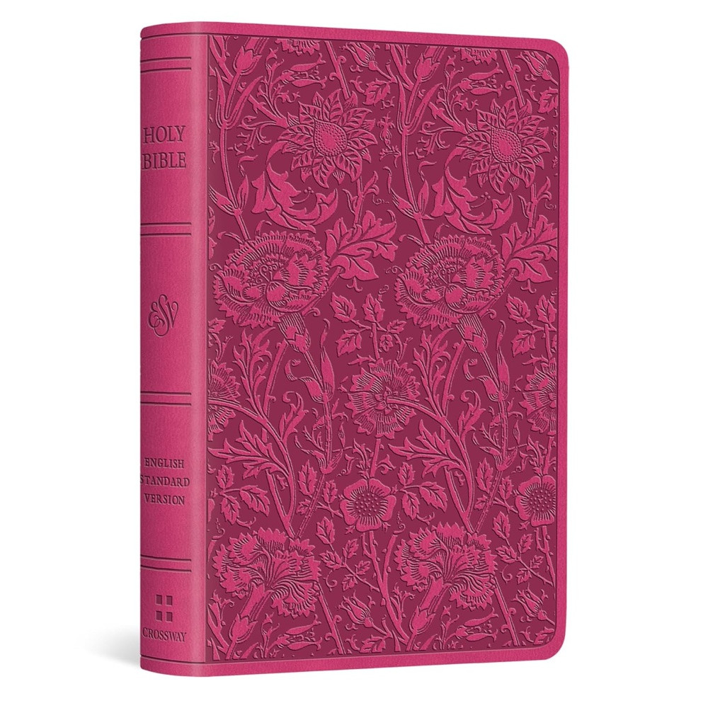 ESV Vest Pocket New Testament With Psalms And Proverbs - Berry, Floral Design Trutone - Bulk Case of 120