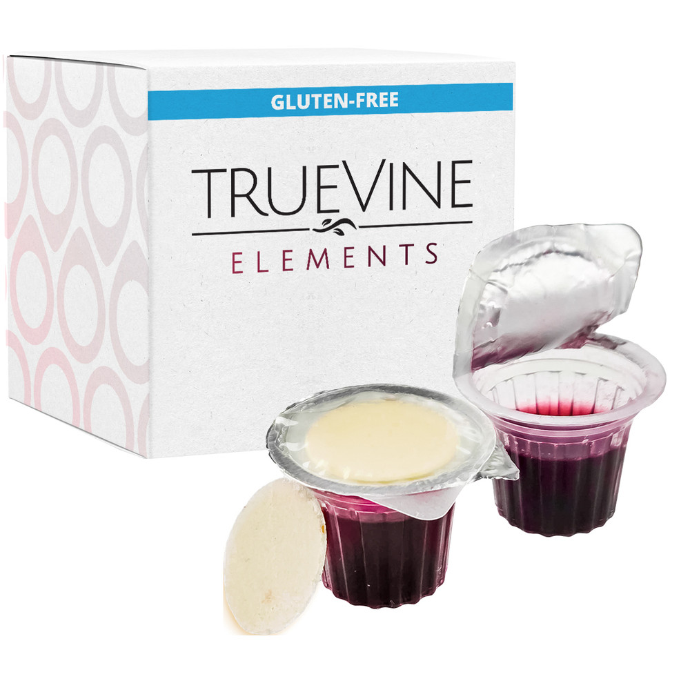 TrueVine Elements Cup - Prefilled Communion Cup Juice and Gluten-free Wafer Set (Box of 600)