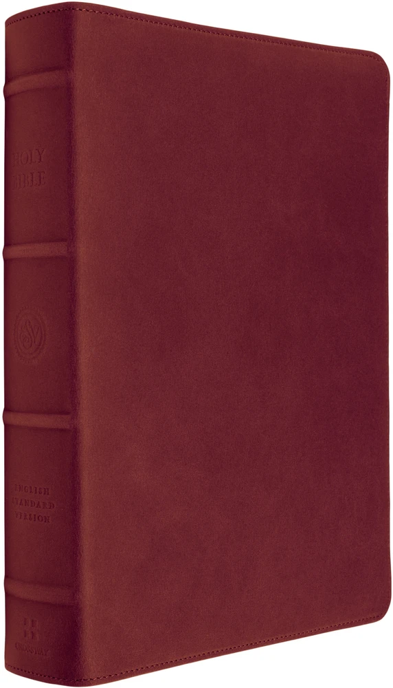 ESV Heirloom Bible, Veritas: Single Column Edition - Carmine Red Cowhide