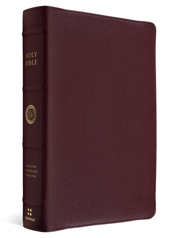 ESV Heirloom Bible, Veritas: Single Column Edition - Bordeaux Calfskin with Full Yapp