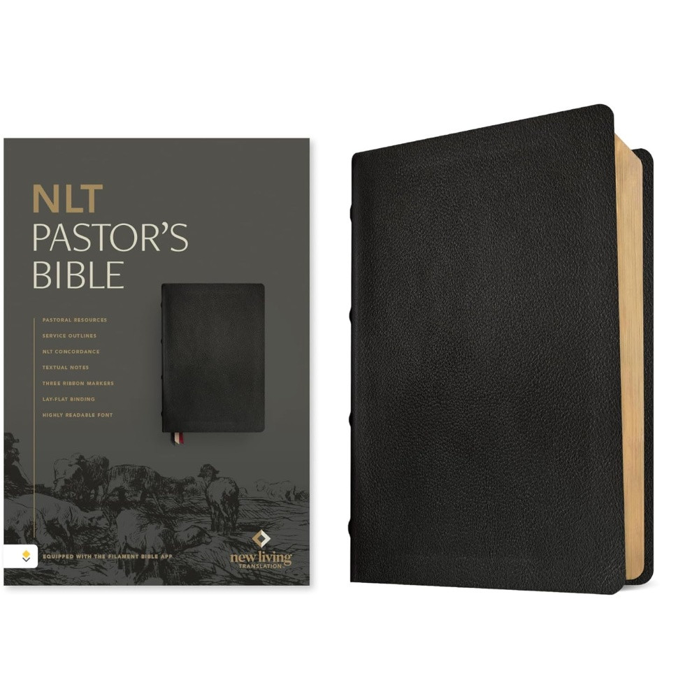 NLT Pastor's Bible, Filament Enabled (Genuine Leather, Black