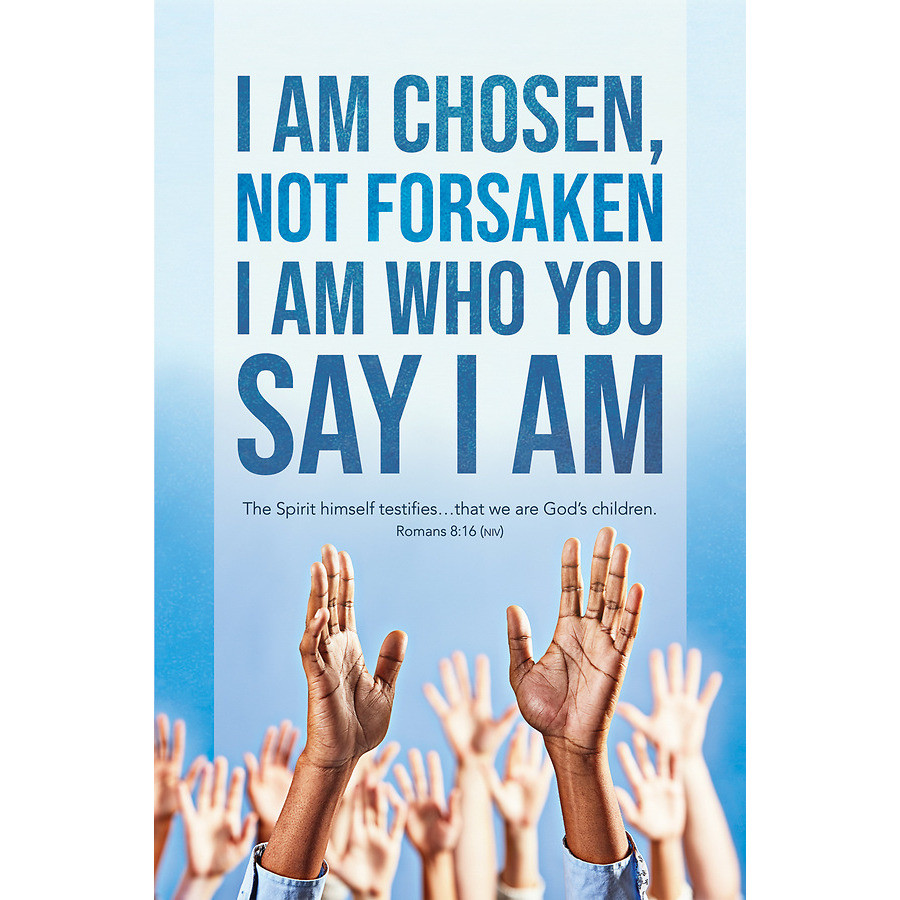 Church Bulletin - Music - Worship Song - I Am Chosen - Rom 8:16 NIV (Pack of 100)