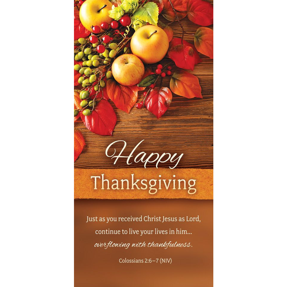Offering Envelope - Thanksgiving - Happy Thanksgiving - Col 2:6-7 NIV (Pack of 100)