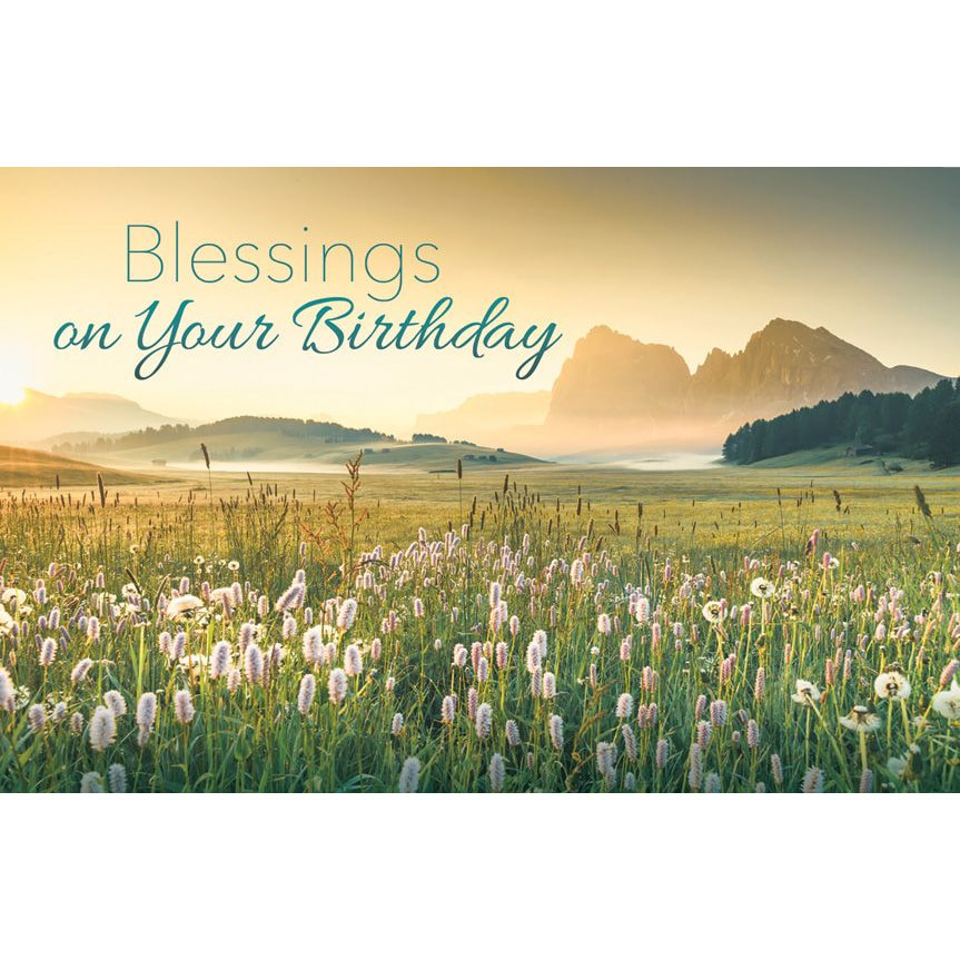 Postcards - Adults - Birthday - Blessings on Your Birthday (Pack of 25)