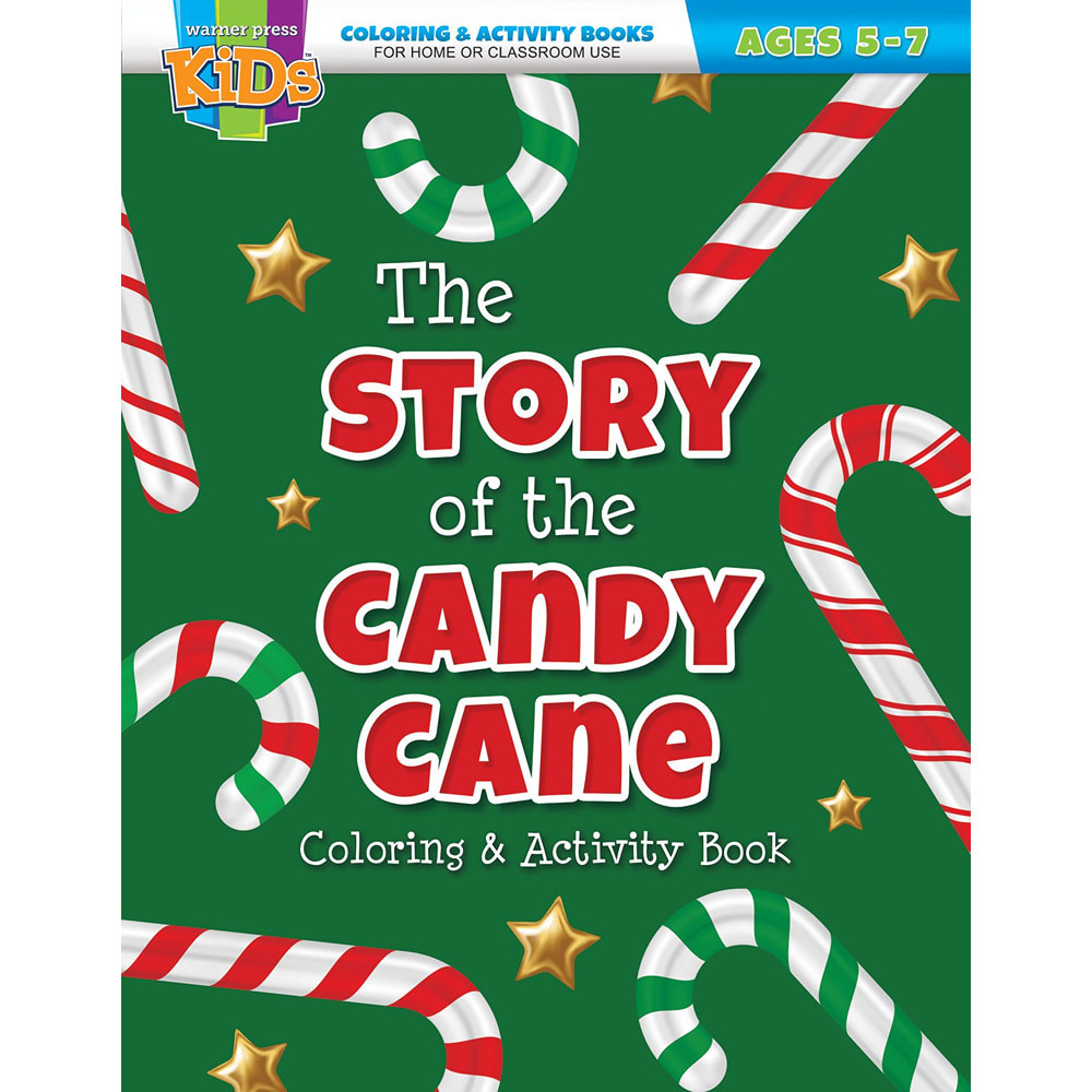 Coloring Activity Books - Christmas (5-7) The Story of the Candy Cane