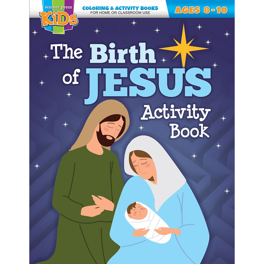Coloring Activity Book 8.5" x 11" - The Birth of Jesus - Christmas - NIV (Ages 8-10)