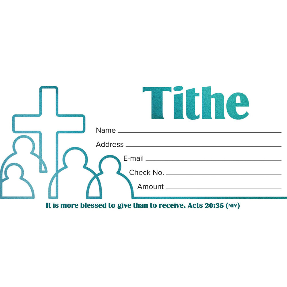 Value Offering Envelope - Tithe - Acts 20:35 NIV (Pack of 100)