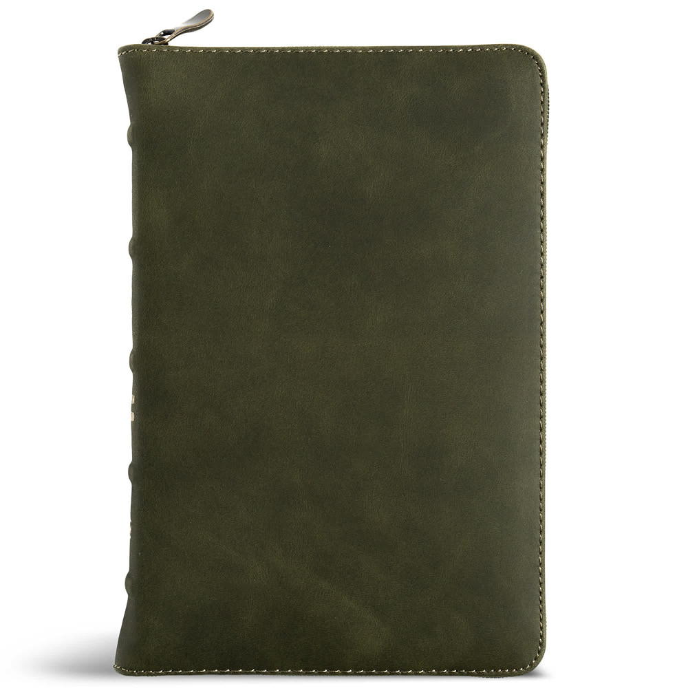 CSB Personal Size Bible, Holman Handcrafted Collection, Zipper