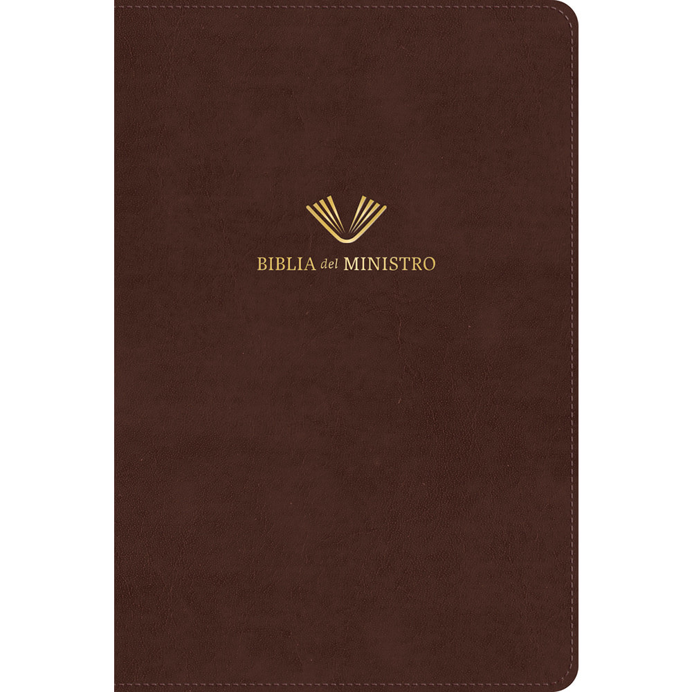 RVR 1960 Biblia del Ministro, Edicion Ampliada, Caoba Piel Fabricada - Case of 16
