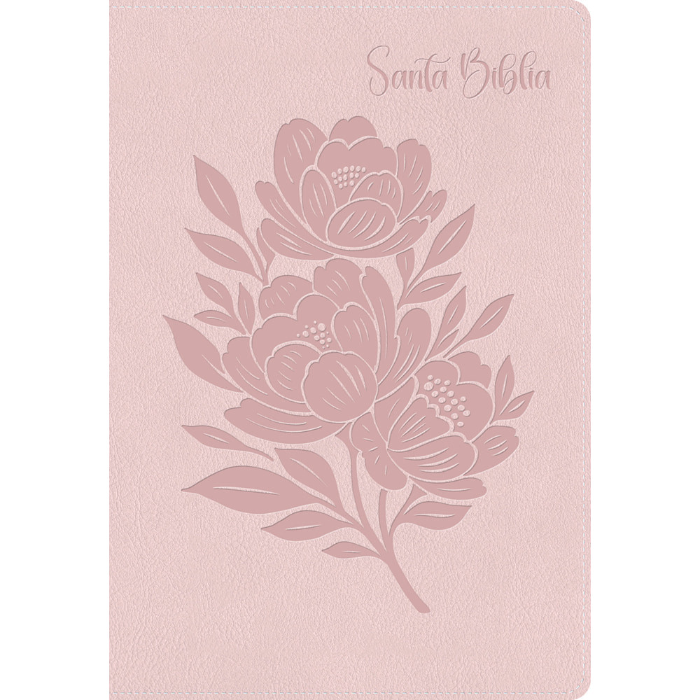 RVR 1960 Biblia para regalos y premios, rosa petalo, simil piel - Case of 28