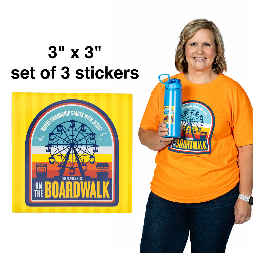 Collectible Decal (Pkg of 3) - On the Boardwalk VBS 2027 by Cokesbury