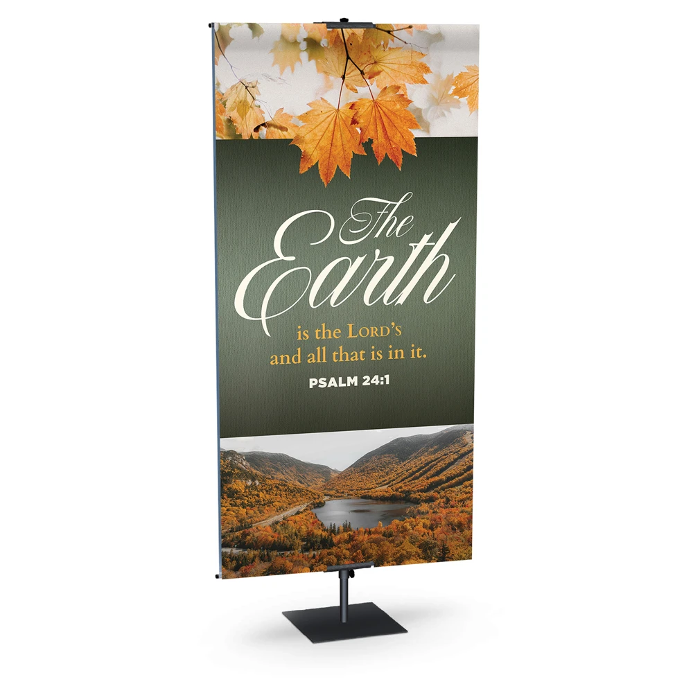 Church Banner - Fall Thanksgiving Singles - The Earth Landscape