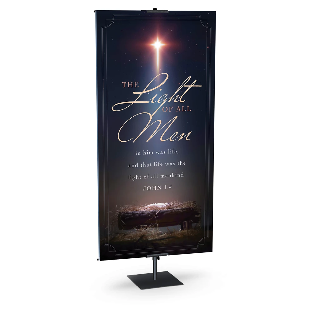 Church Banner - Light Has Come Collection - Light Of All Men