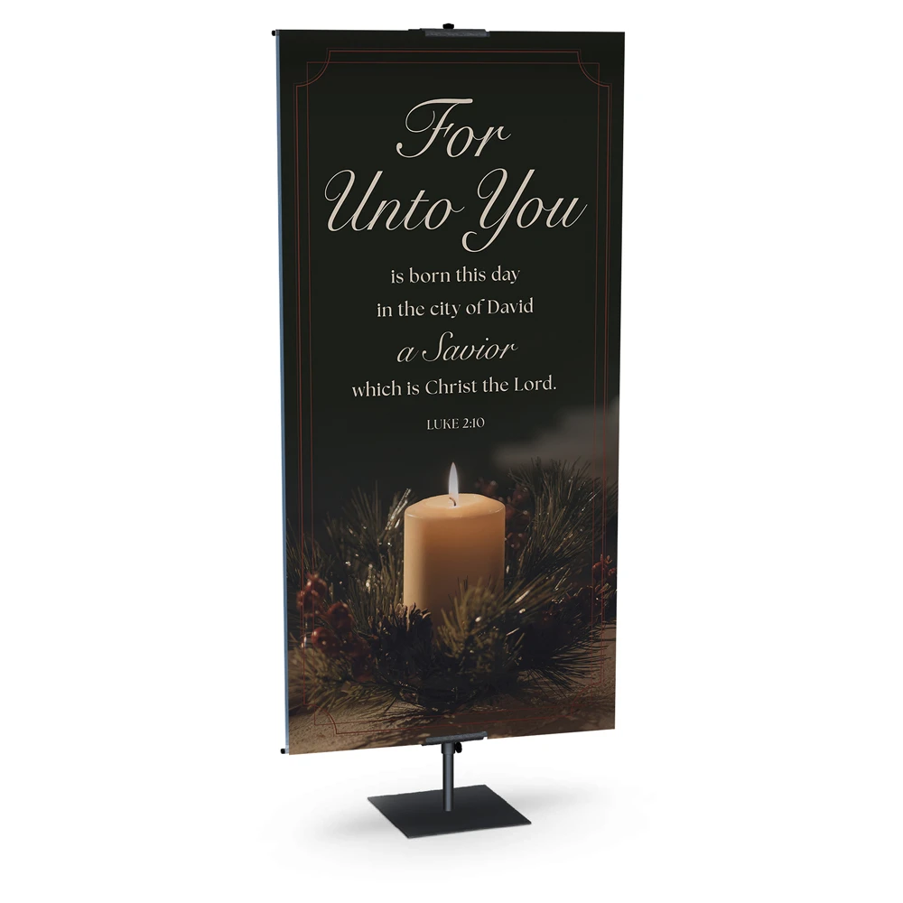Church Banner - Light Has Come Collection - For Unto You