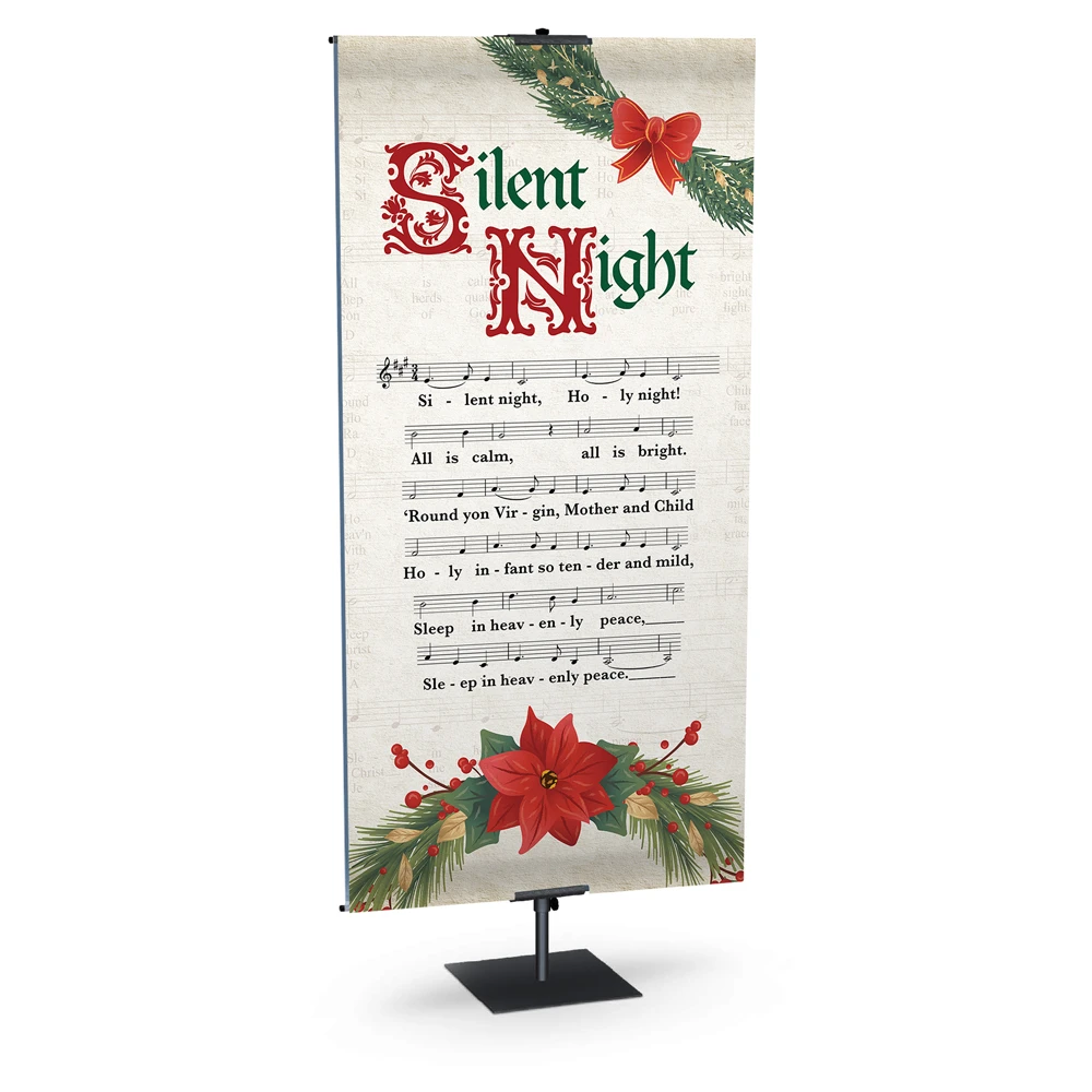 Church Banner - Sheet Music Hymns - Silent Night