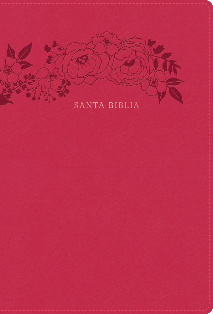RVR 1960 Biblia Letra Supergigante, Floral Simil Piel - Case of 12