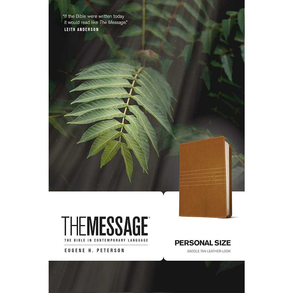 The Message Personal Size (Leather-Look, Saddle Tan) - Case of 16