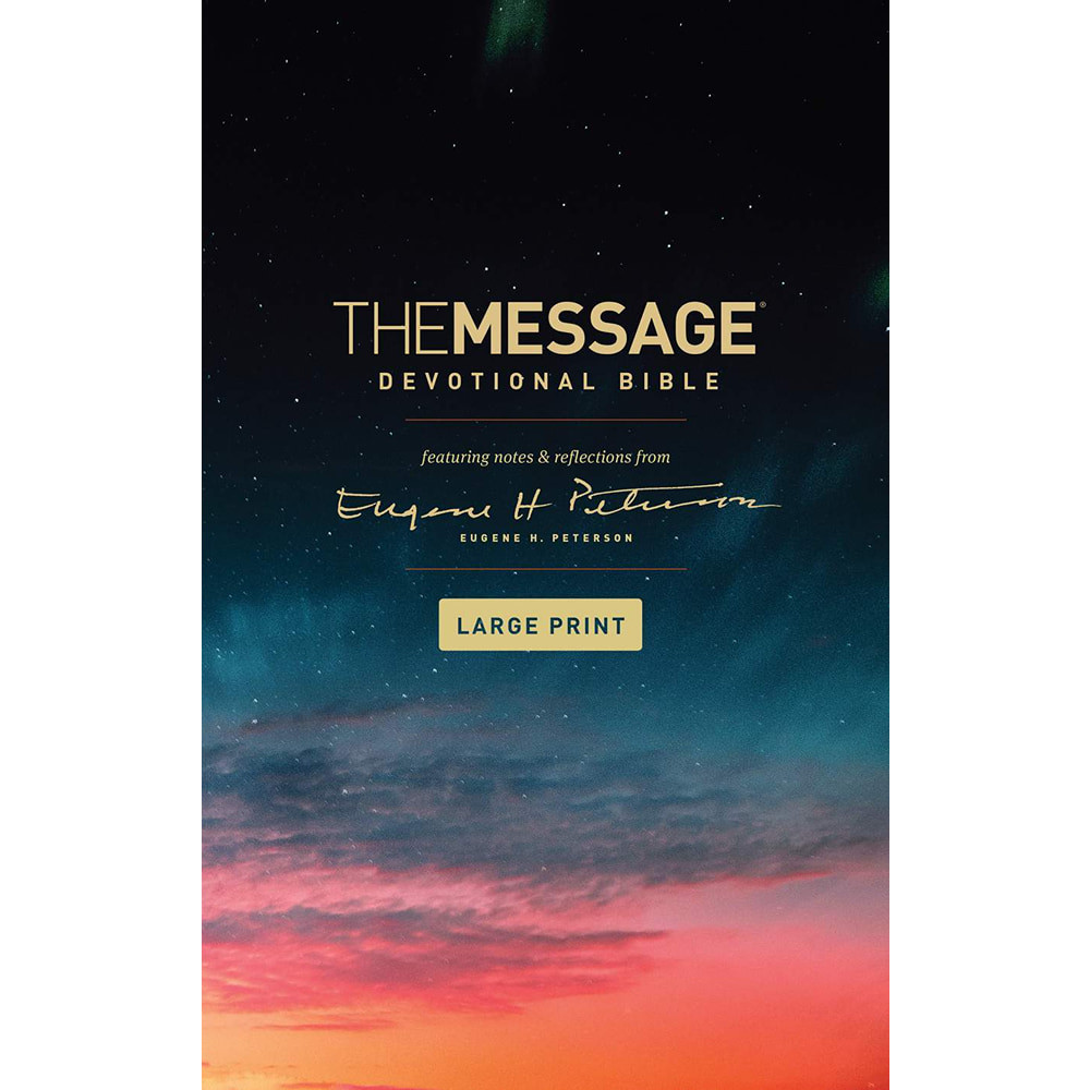 The Message Devotional Bible, Large Print (Softcover), Case of 12
