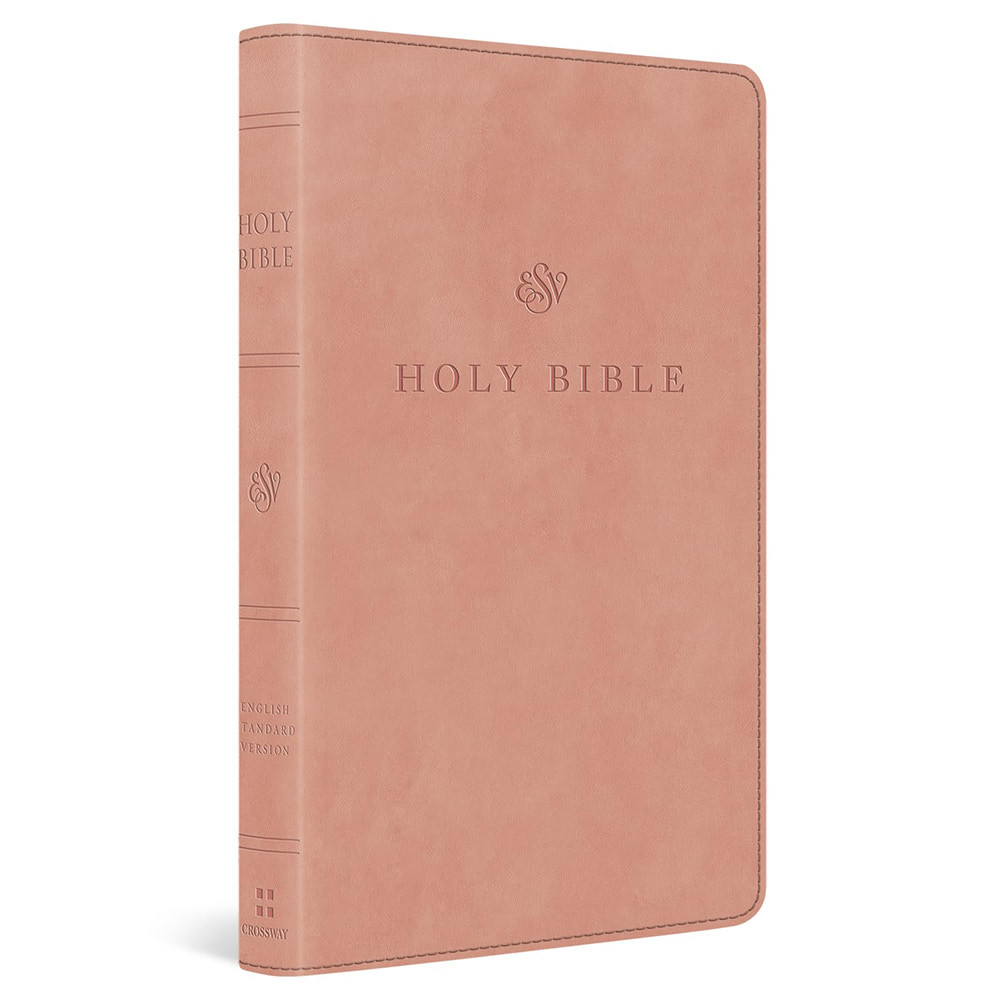 ESV Premium Church Bible, Large Print, Red Letter (TruTone, Blush Rose) - Case of 24