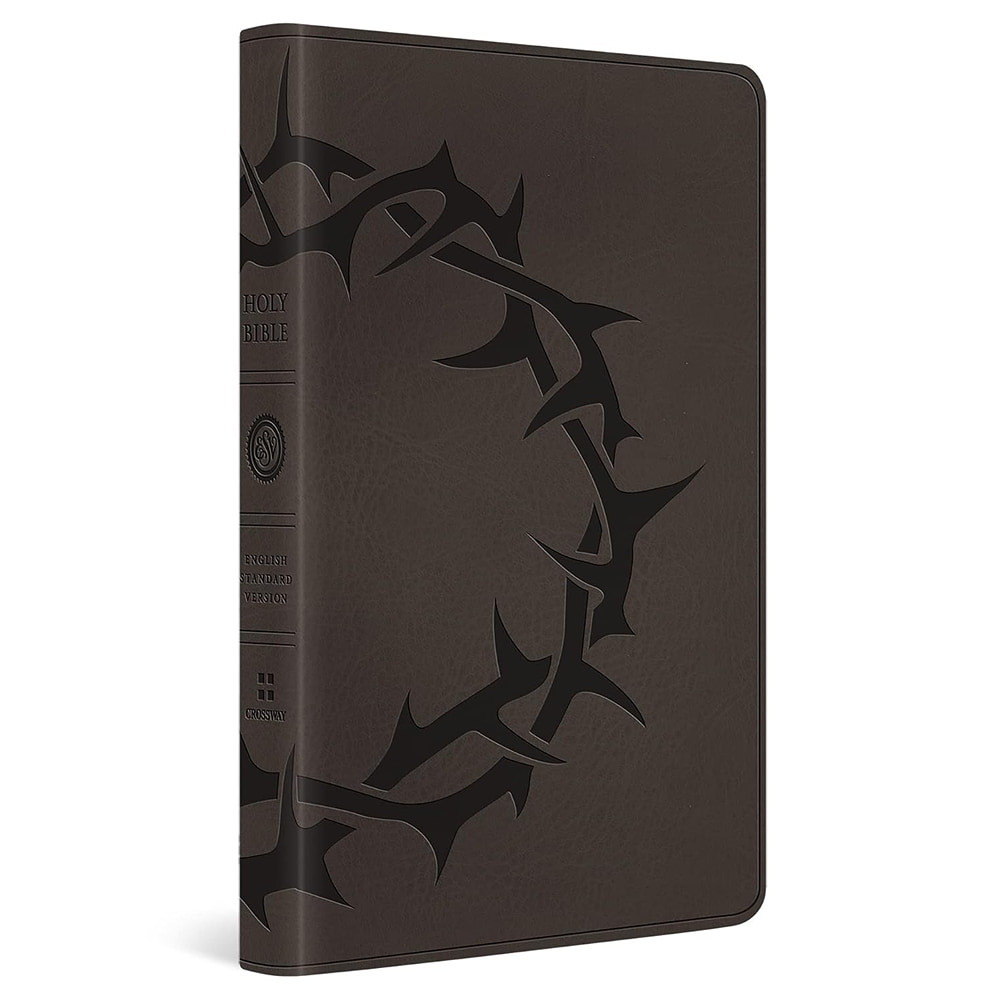 ESV Premium Gift Bible (TruTone Leather, Charcoal Crown Design) - Bulk Case of 24