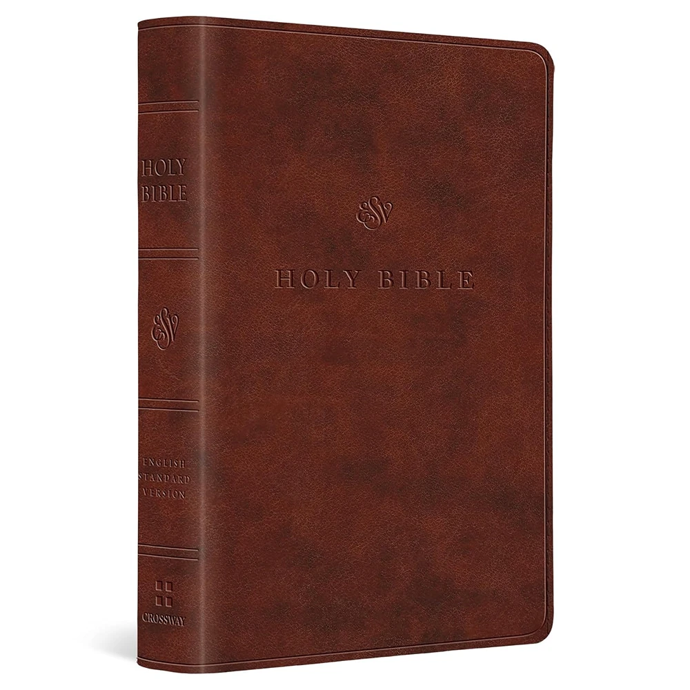 ESV Large Print Value Compact Bible (TruTone, Chestnut) - Case of 28