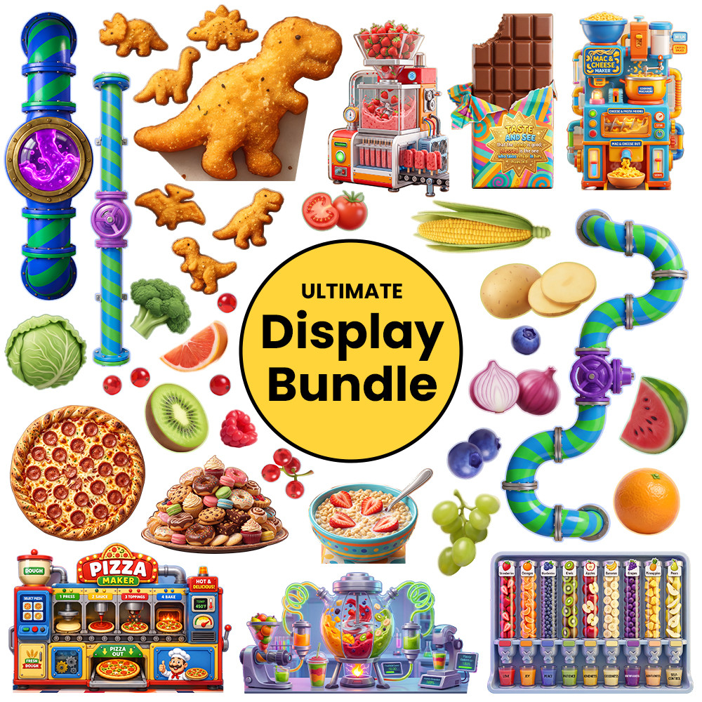 Ultimate Display Bundle - Foodalicious Fun - Easy Scene Pop-Up Giant VBS Display Bundle - VBS 2027