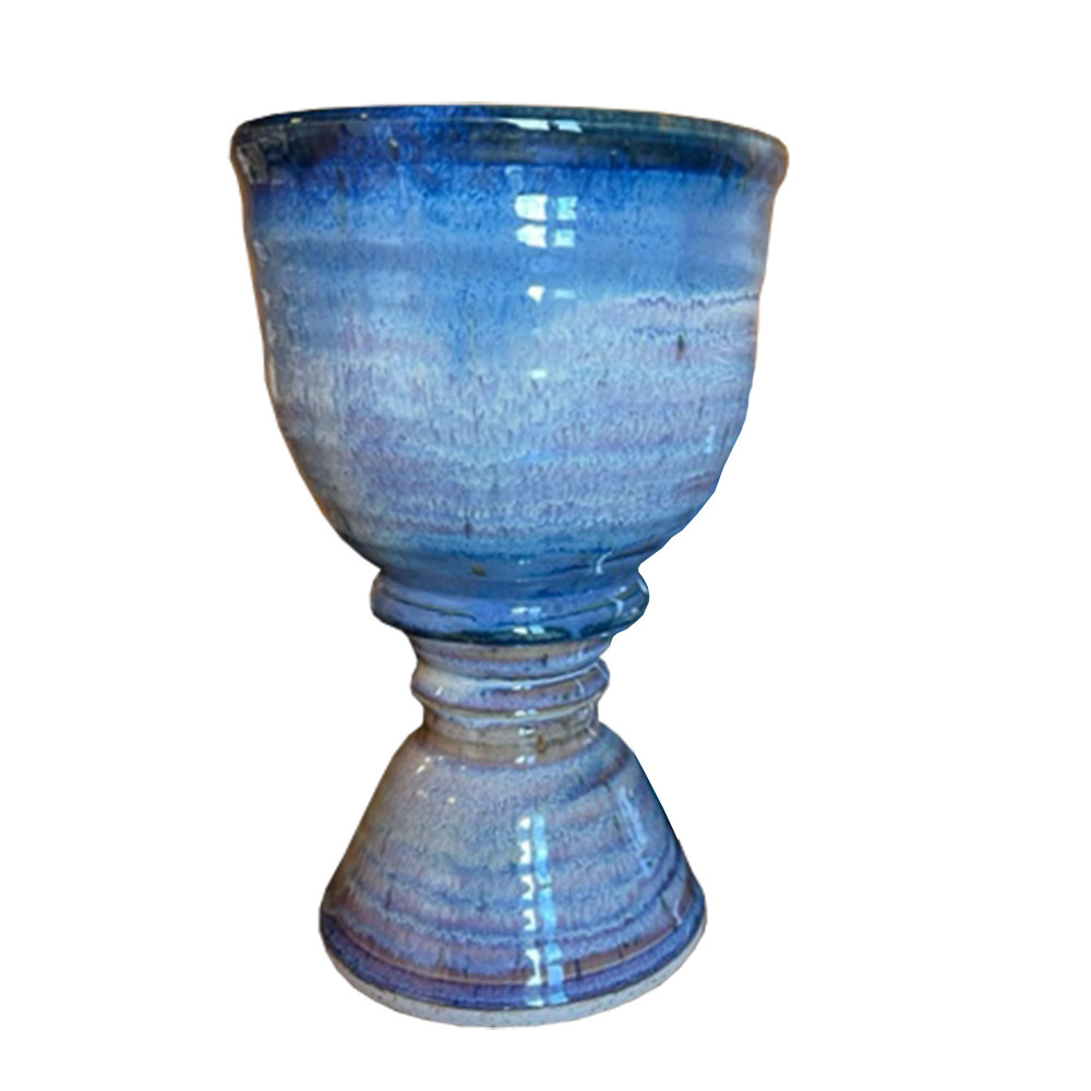 Chalice Only - Plain - Stoneware - Pastel Blue
