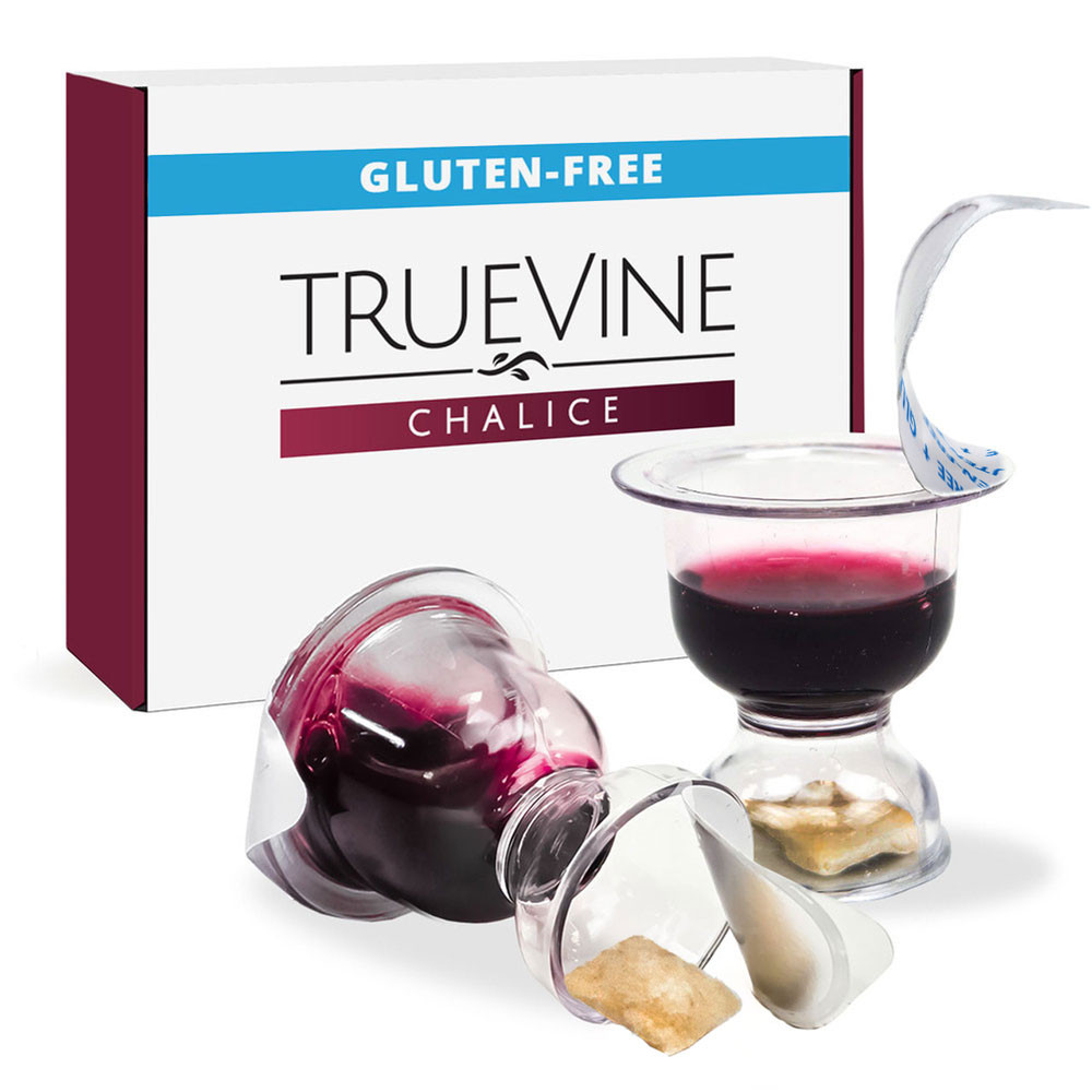 TrueVine Chalice Prefilled Communion Cups - Gluten Free Bread & Juice Sets (Box of 1000)