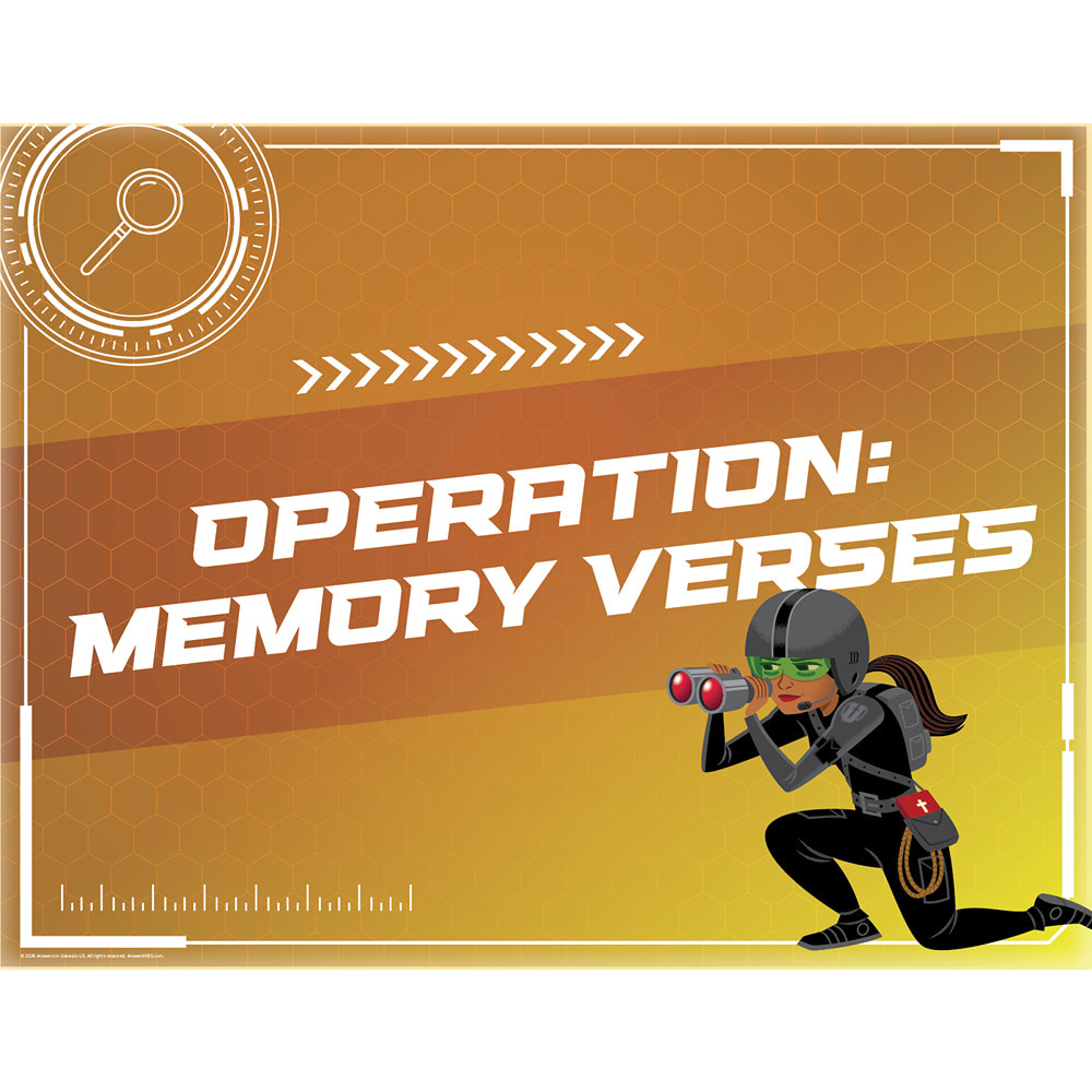Memory Verse Sign - 22in x 17in - Spy U VBS 2027 by Answers