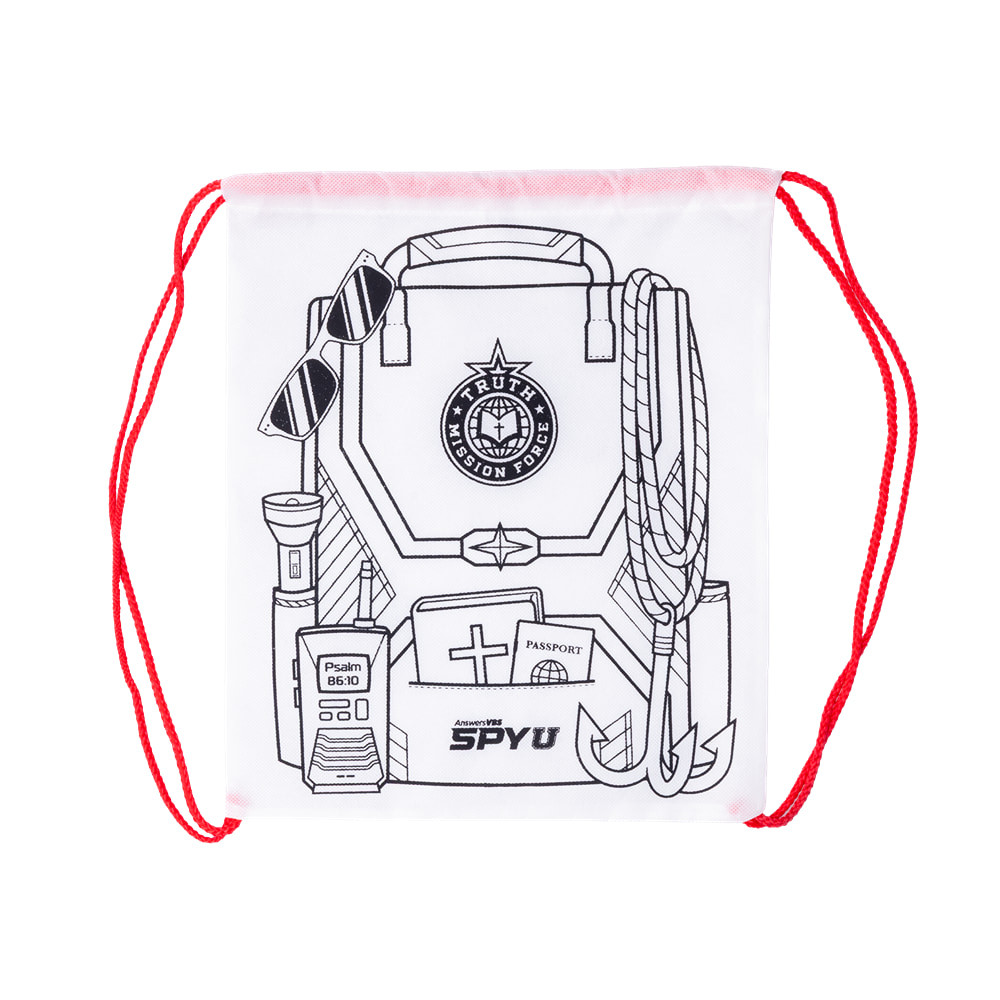 Fabric Backpack - 11 in. x 14 in. -  Spy U VBS 2027 by Answers