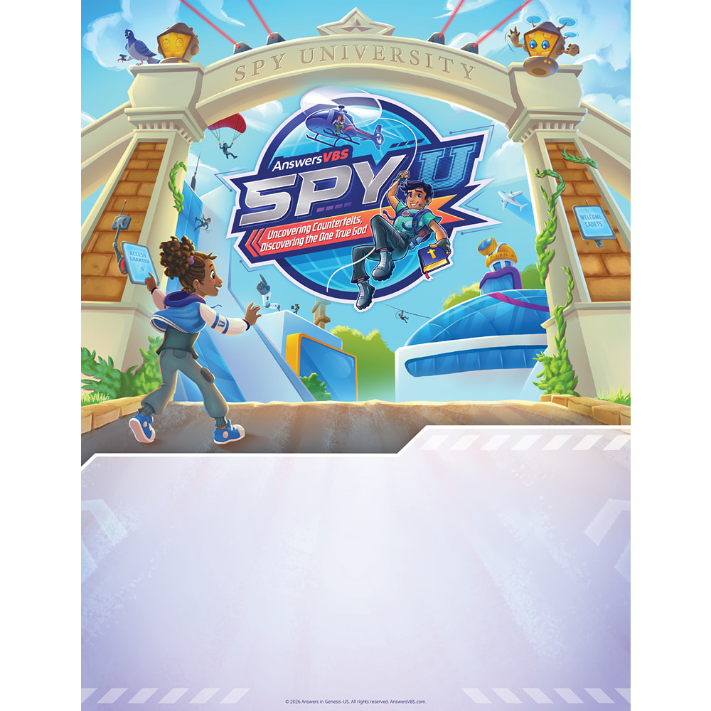 Promo Flyers (Pack of 10) - 8.5' x 11' - Spy U VBS 2027 by Answers
