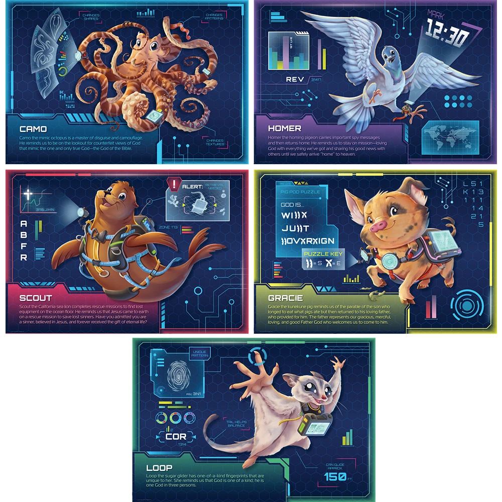 Animal Pals Scene Setter (Pack of 5 panels) - Spy U VBS 2027 by Answers