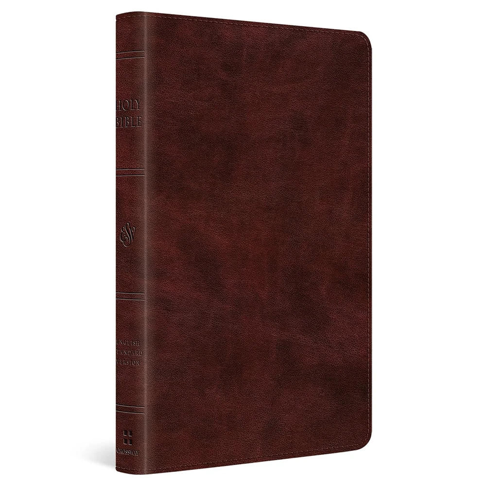 ESV Large Print Thinline Bible, Red Letter (TruTone, Mahogany) - Case of 14