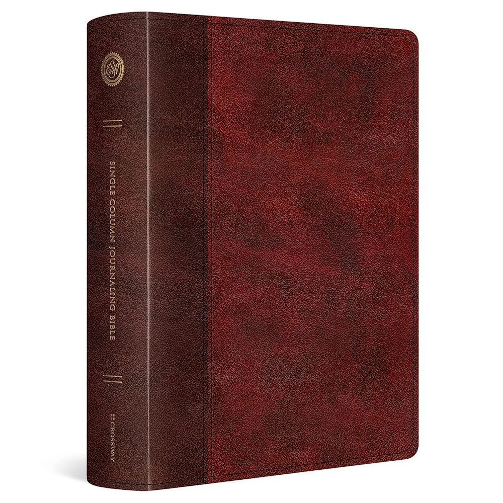 ESV Single Column Journaling Bible, Large Print (TruTone Burgundy/Red) - Case of 10
