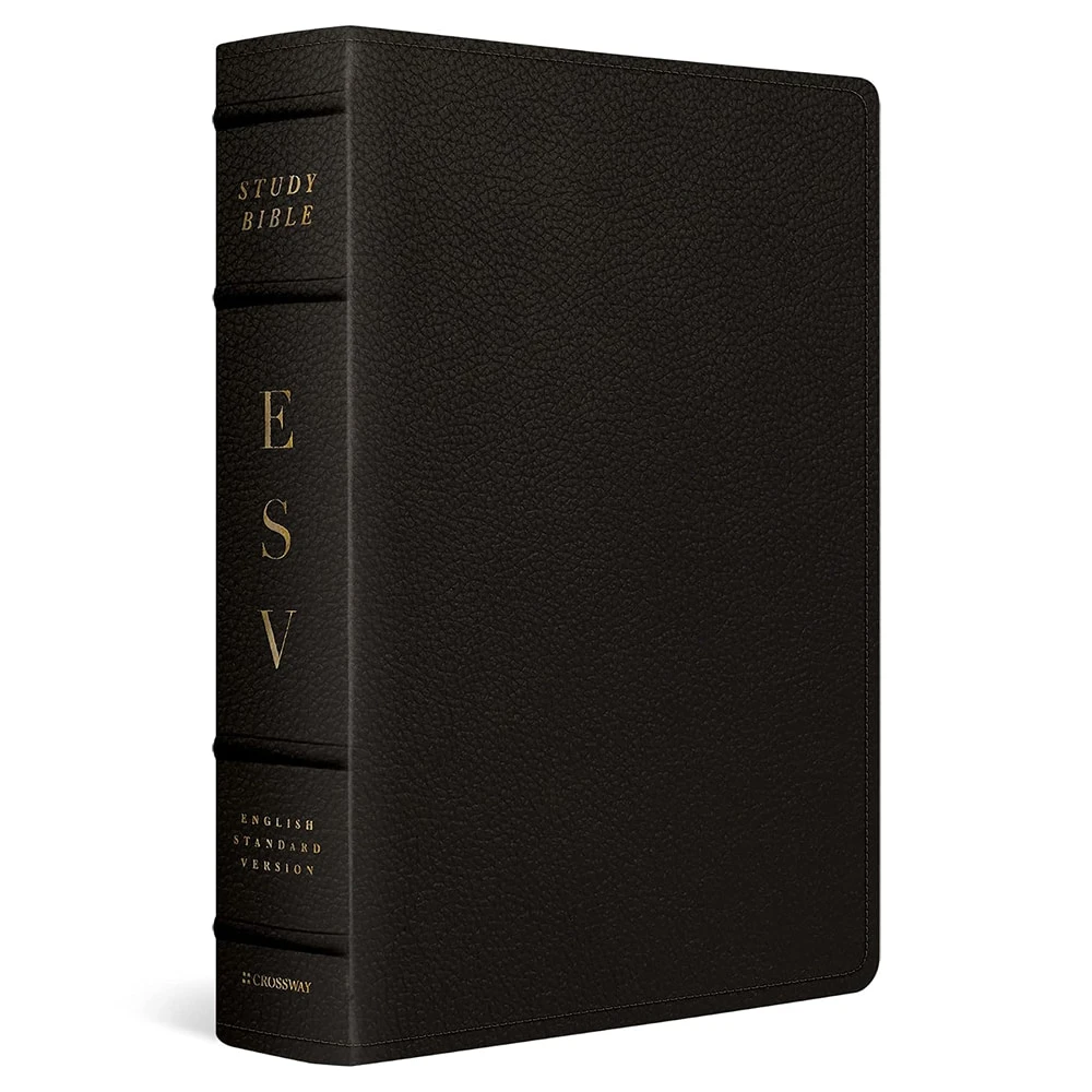 ESV Study Bible-Buffalo Leather, Deep Brown