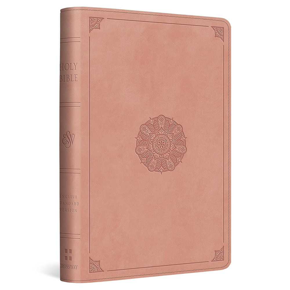 ESV Compact Bible (TruTone, Blush Rose, Emblem Design) - Case of 32
