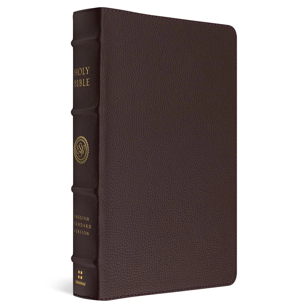 ESV Heirloom Bible, Scriptura Sacra: Personal Size Reference Edition (Calfskin, Mahogany)