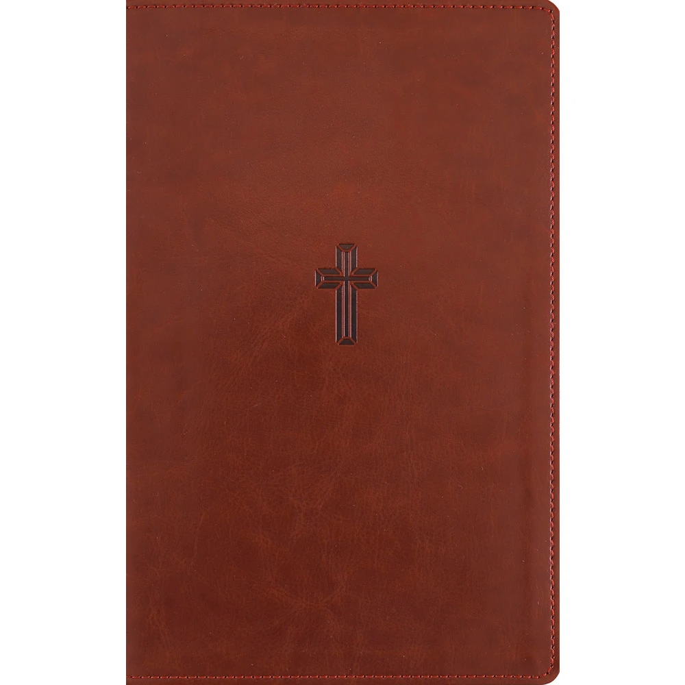 NASB Personal Size Reference Bible, Large Print (Leathersoft, Brown) - 1995 Text, Comfort Print - Case of 12
