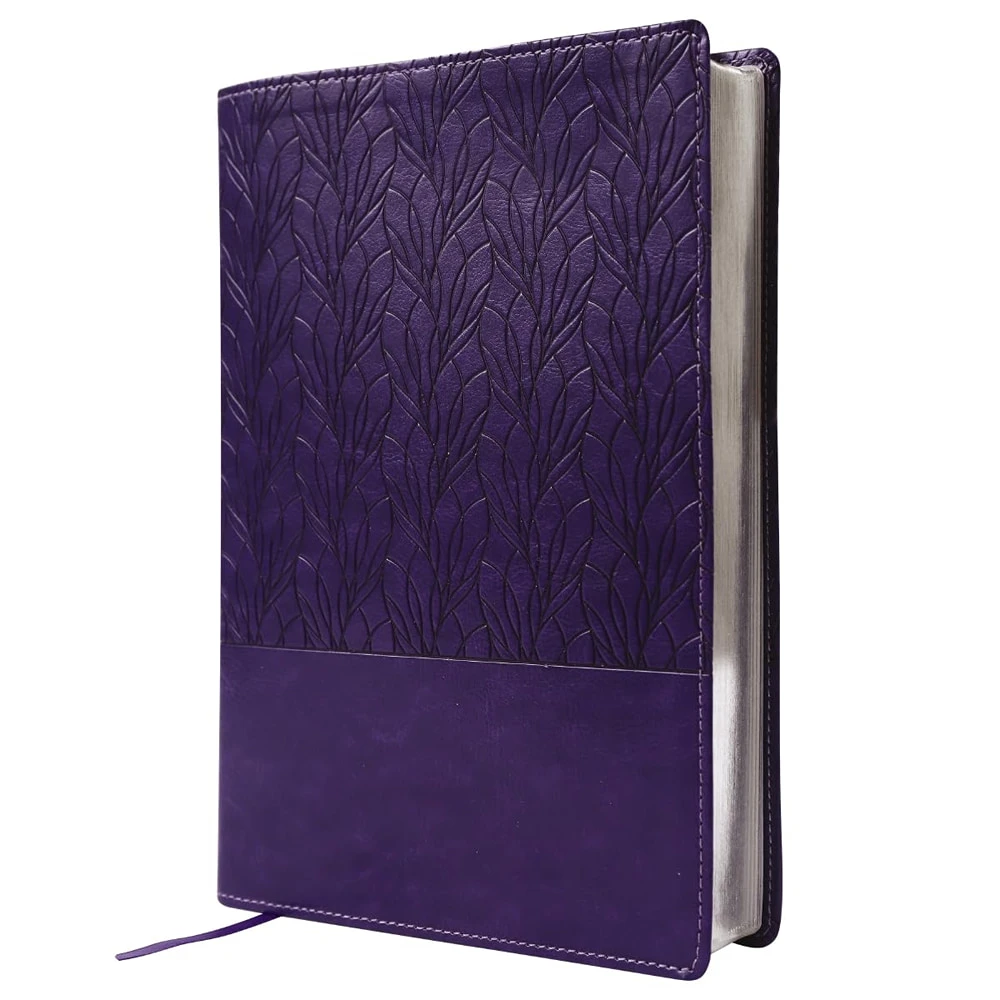 Amplified Holy Bible, Large Print (Leathersoft, Purple) - Case of 8