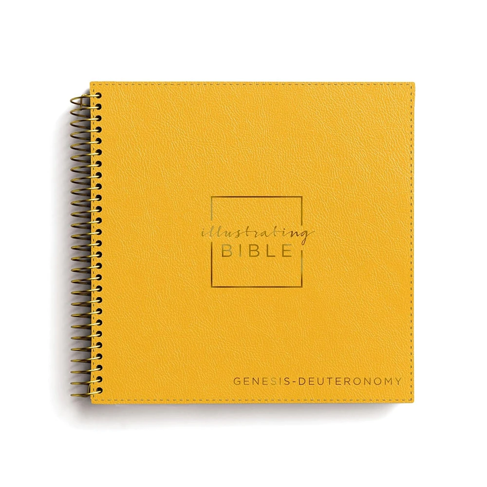 NIV Spiral-bound Illustrating Bible: Genesis - Deuteronomy, Leathersoft Spiral, Yellow - Case of 12