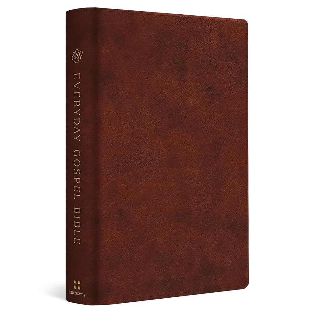 ESV Everyday Gospel Bible, Connecting Scripture to All of Life (TruTone, Chestnut) - Case of 12
