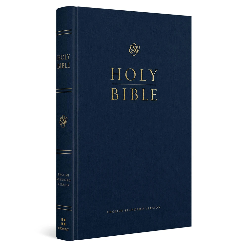 ESV Church Bible, Large Print (Hardcover, Blue) - Case of 24