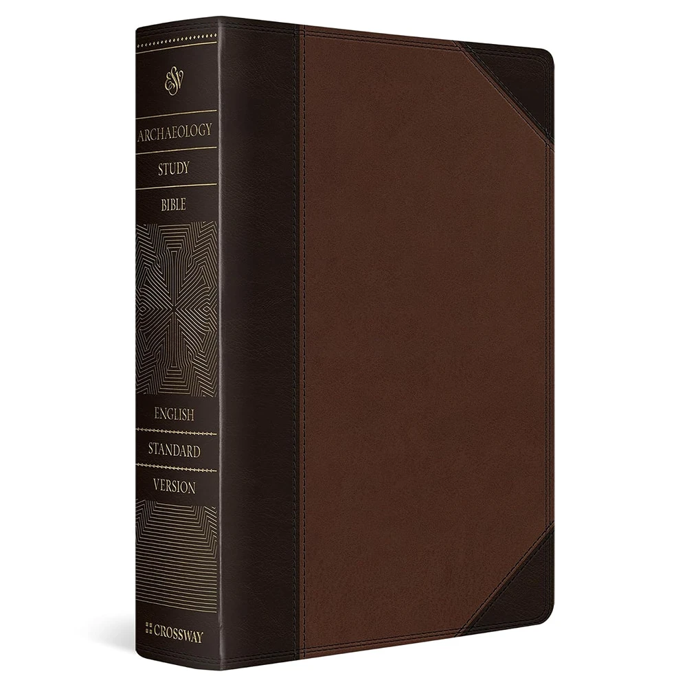 ESV Archaeology Study Bible (TruTone, Brown/Walnut, Portfolio Design) - Case of 6