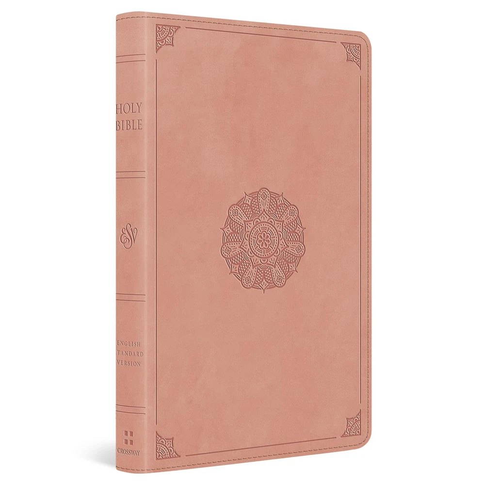 ESV Thinline Bible (TruTone, Blush Rose, Emblem Design) - Case of 20