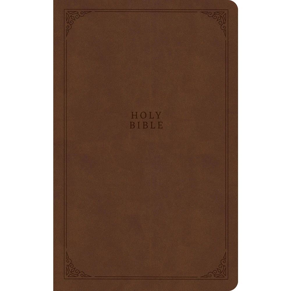 CSB Premium Gift Bible, Easy-to-Read Optimal Type, Brown LeatherTouch - Case of 20