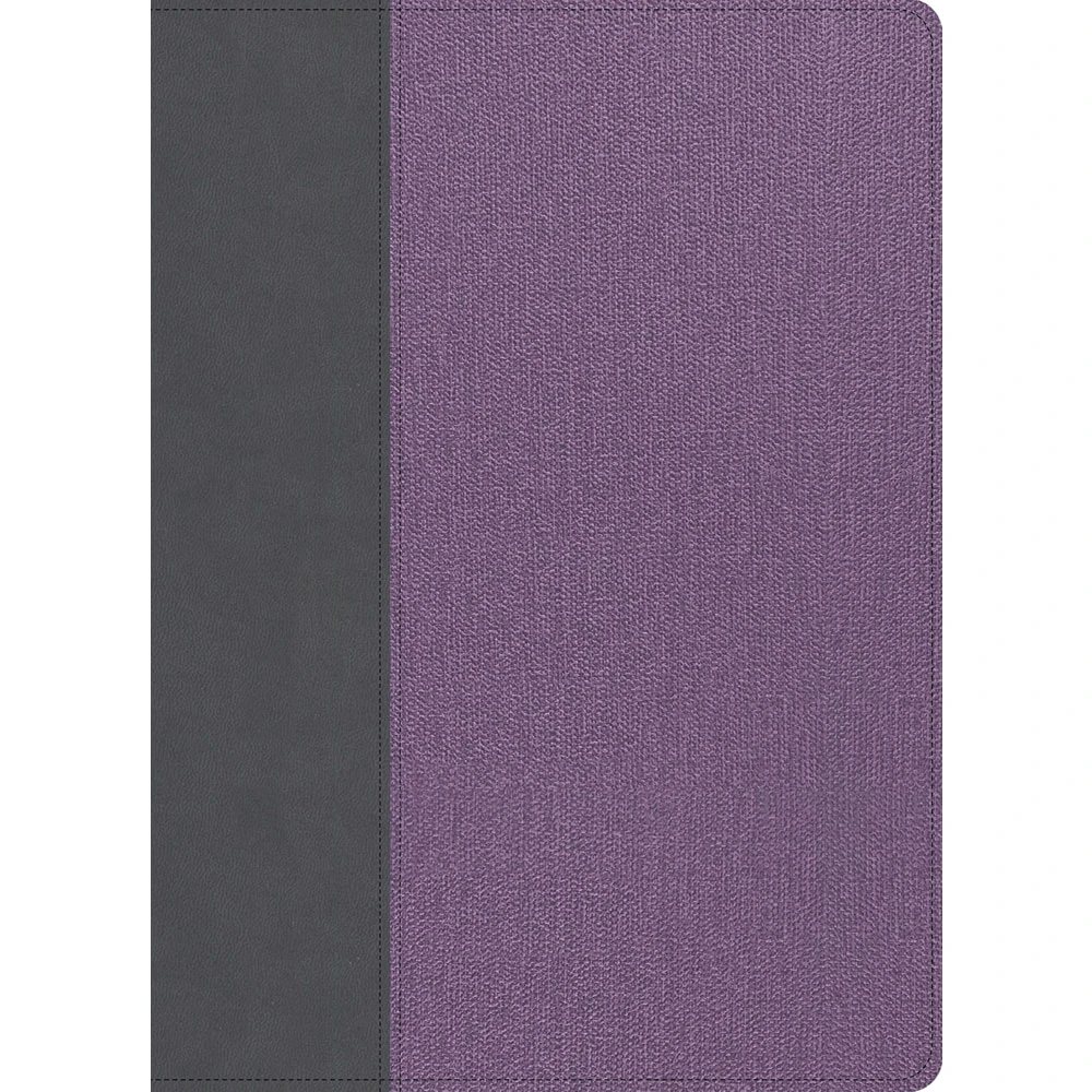 CSB Study Bible, Large Print, Digital Study Edition, Gray/Lavender LeatherTouch, Indexed - Case of 6