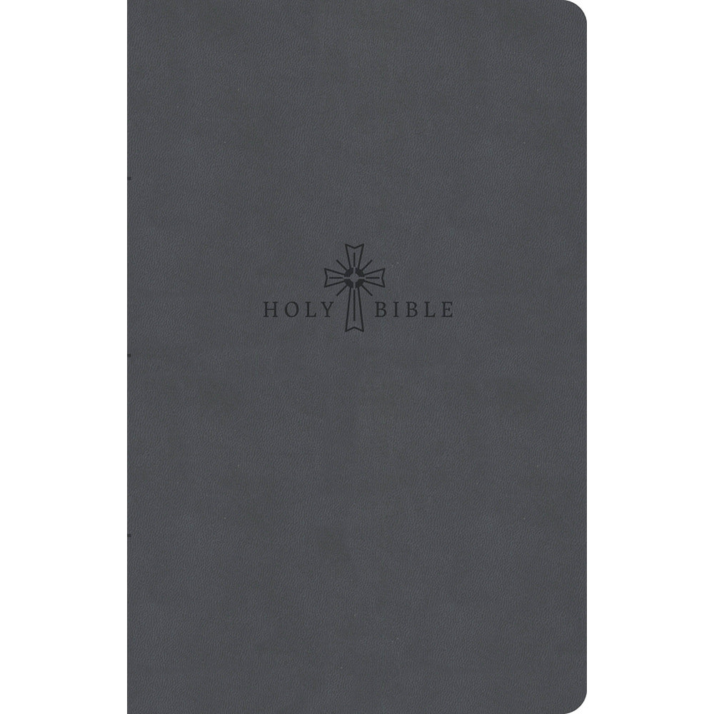 KJV Premium Gift Bible, Charcoal LeatherTouch - Case of 28