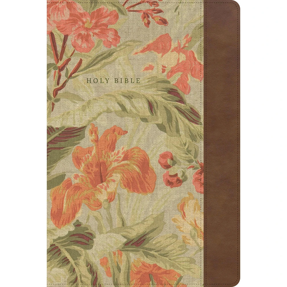 NASB Notetaking Bible, Large Print, Vintage Floral LeatherTouch, Zipper Edition - Case of 8